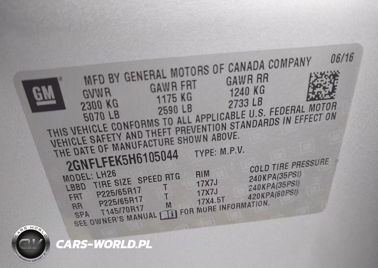 2017 Chevrolet Equinox Lt VIN:2GNFLFEK5H6105044 - 9