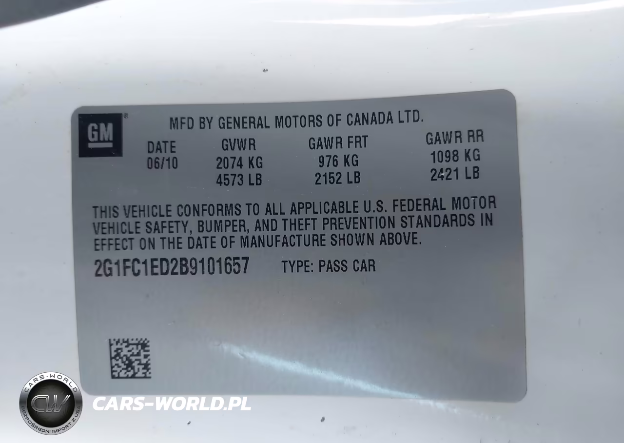 2011 Chevrolet Camaro 2Lt VIN:2G1FC1ED2B9101657 - 9