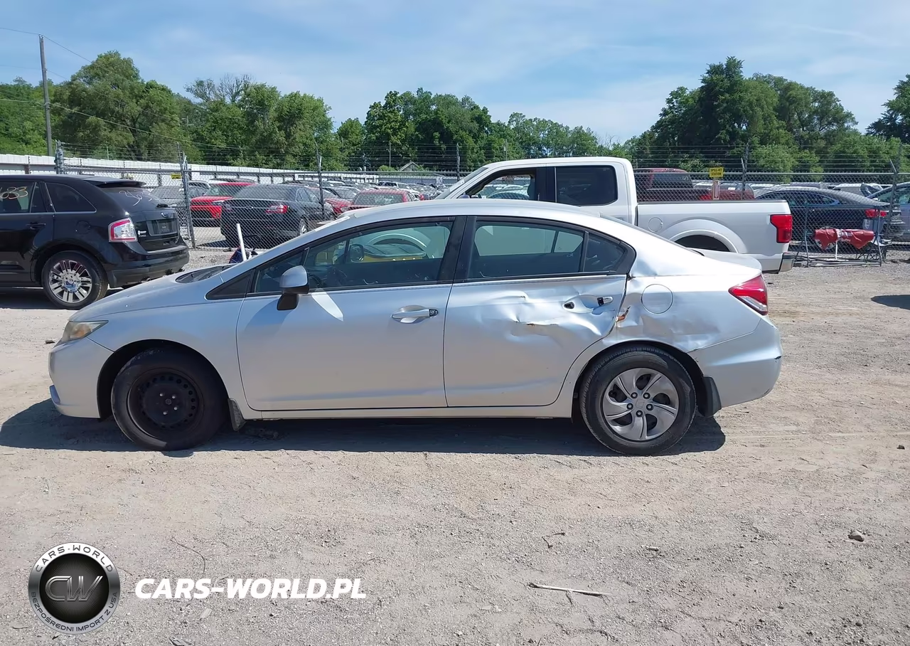 2013 Honda Civic Lx VIN:19XFB2F58DE050595 - 14