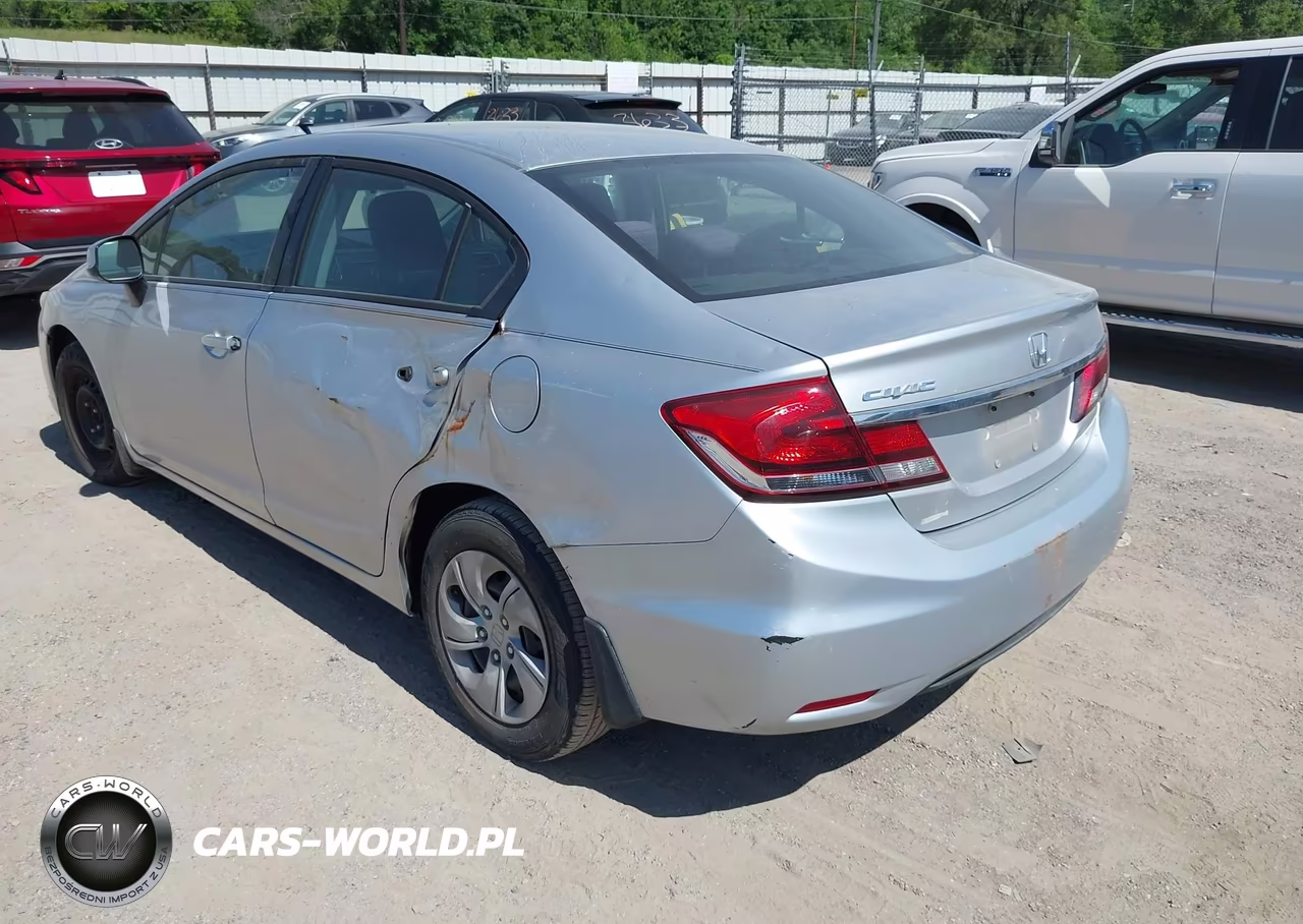 2013 Honda Civic Lx VIN:19XFB2F58DE050595 - 3