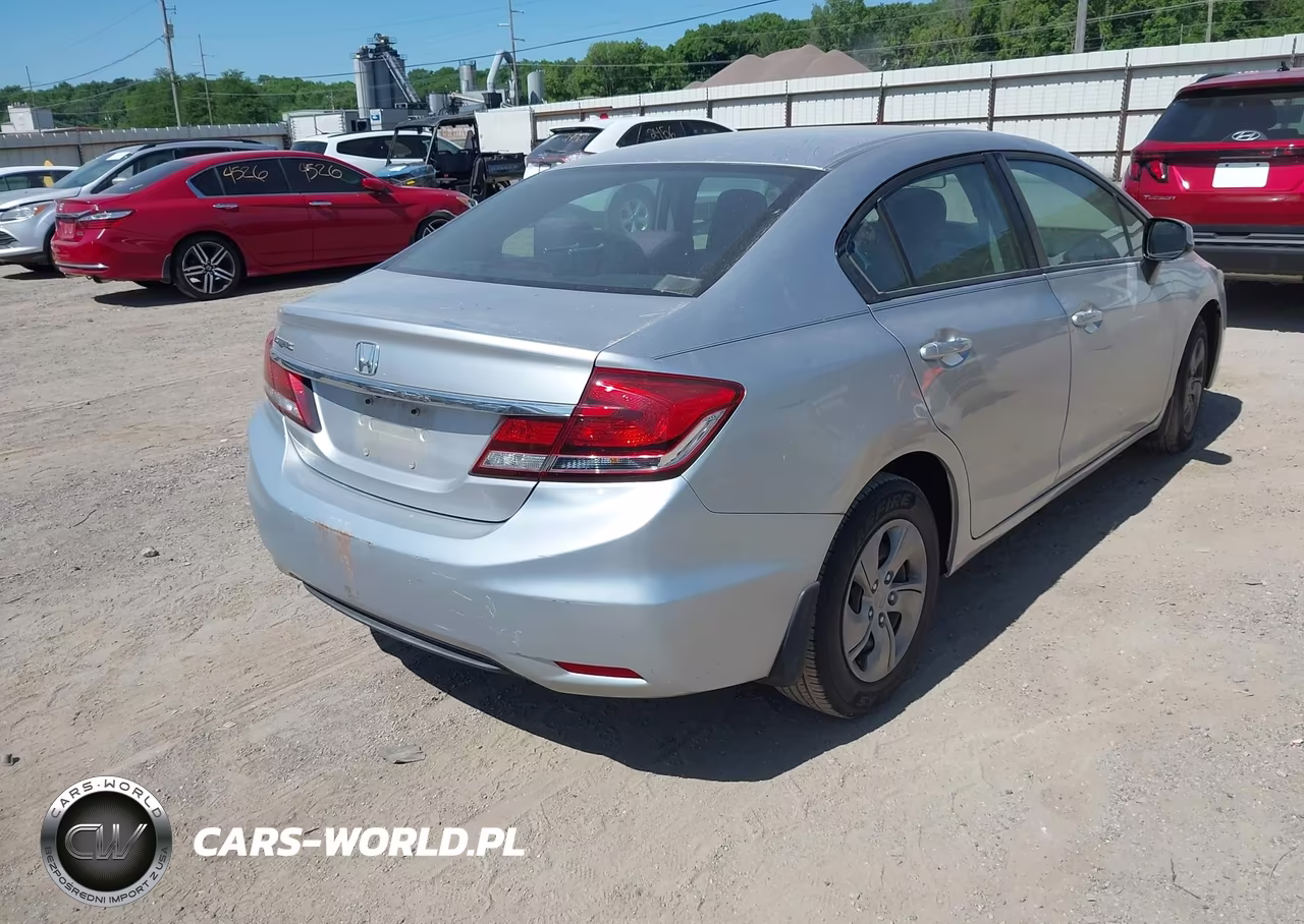 2013 Honda Civic Lx VIN:19XFB2F58DE050595 - 4