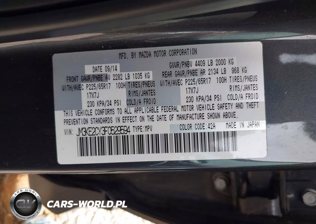 2015 Mazda Cx-5 Touring VIN:JM3KE2CY3F0529594 - 9