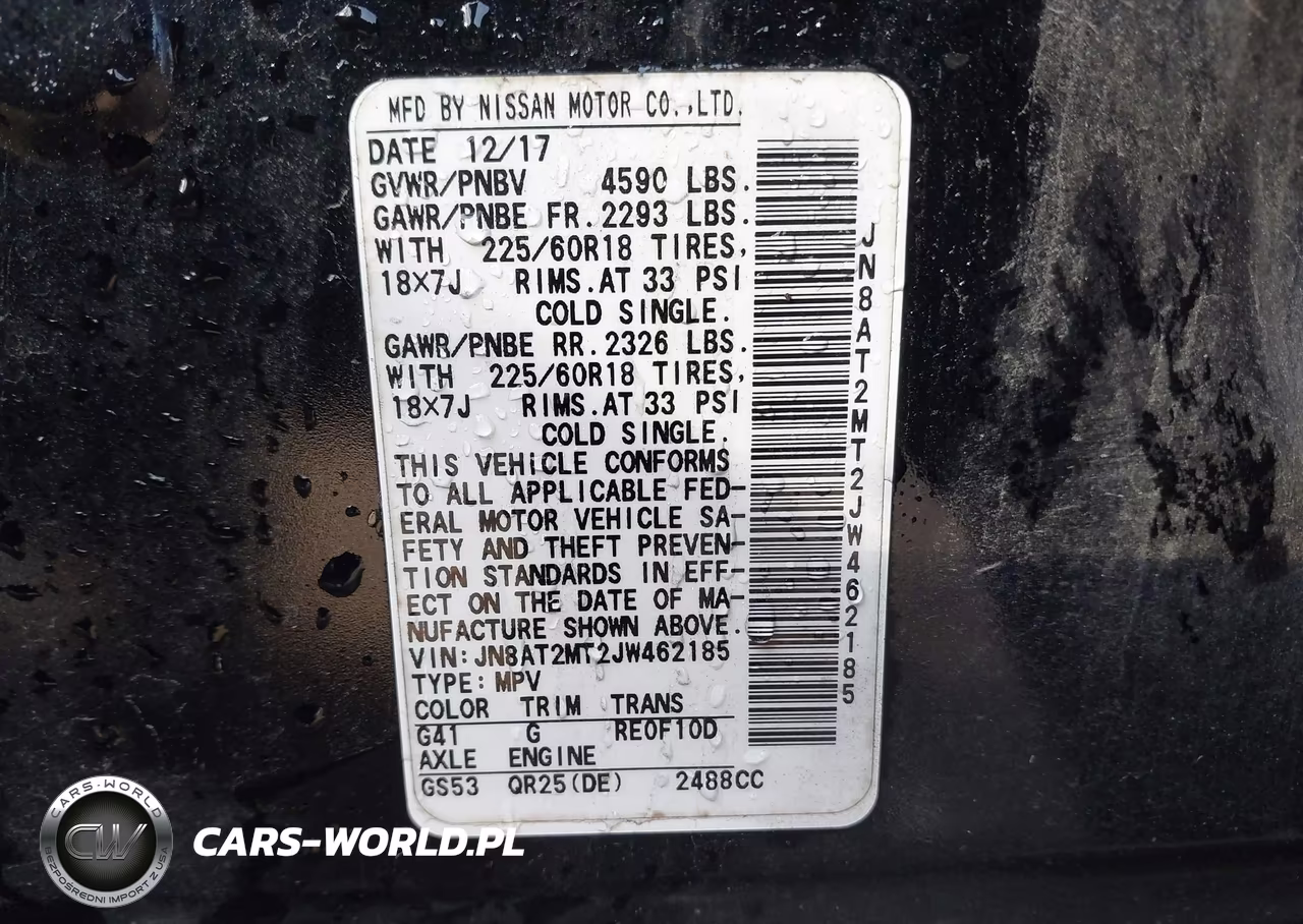 2018 Nissan Rogue Sl VIN:JN8AT2MT2JW462185 - 9