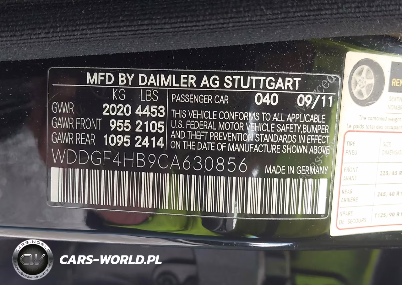 2012 Mercedes-Benz C 250 Luxury-Sport VIN:WDDGF4HB9CA630856 - 9