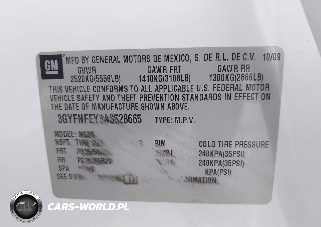 2010 Cadillac Srx Premium Collection VIN:3GYFNFEY3AS528665 - 9