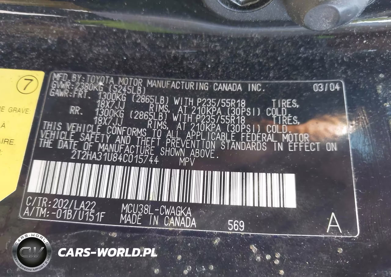2004 Lexus Rx 330 VIN:2T2HA31U84C015744 - 9