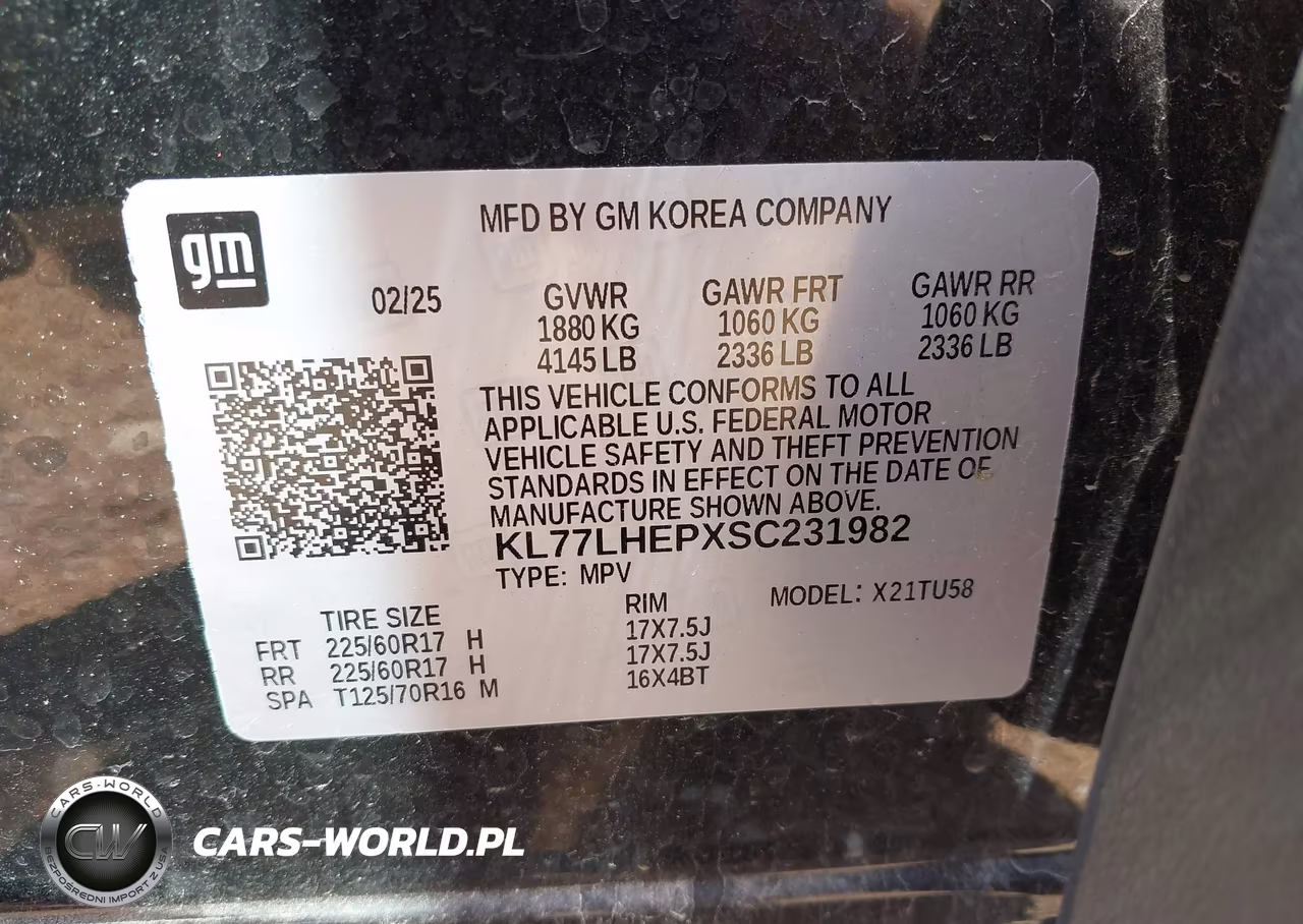 2025 Chevrolet Trax Fwd Lt VIN:KL77LHEPXSC231982 - 9