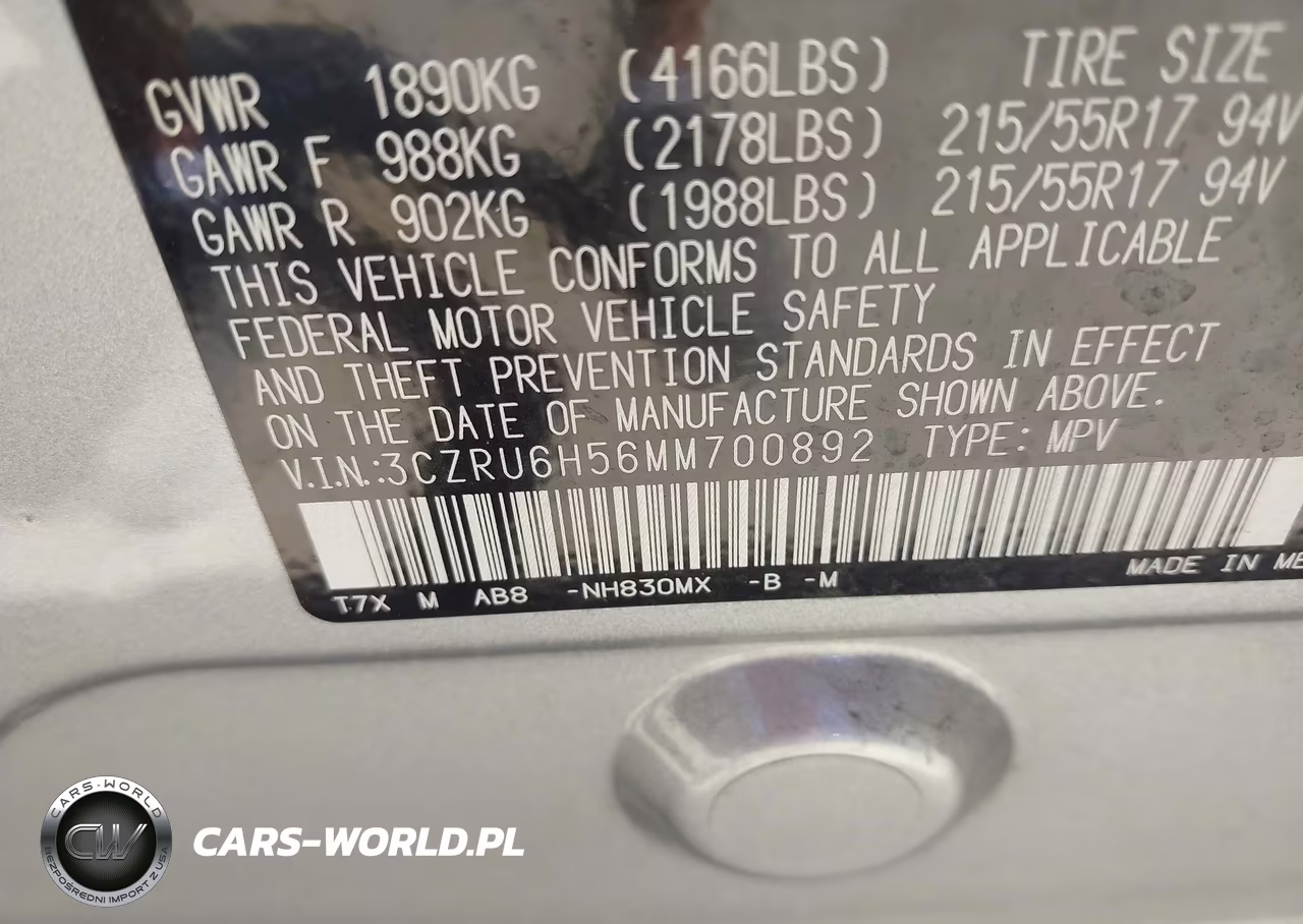 2021 Honda Hr-V Awd Ex VIN:3CZRU6H56MM700892 - 9