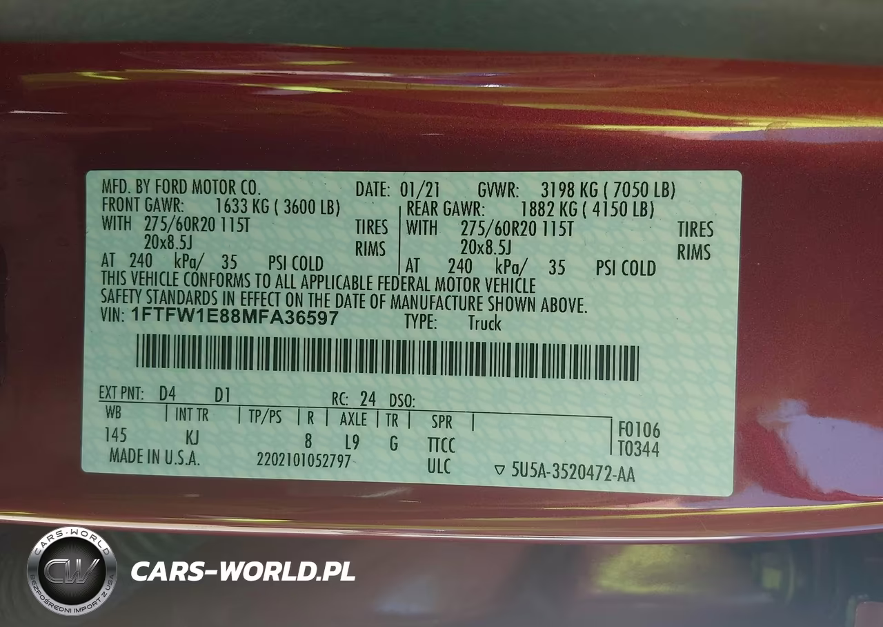 2021 Ford F-150 King Ranch VIN:1FTFW1E88MFA36597 - 9