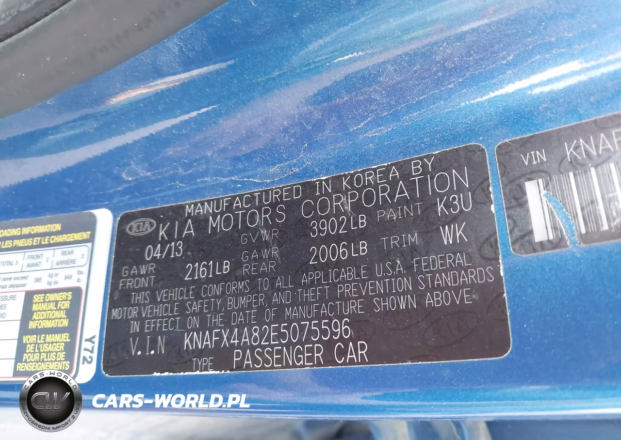 2014 Kia Forte Ex VIN:KNAFX4A82E5075596 - 9