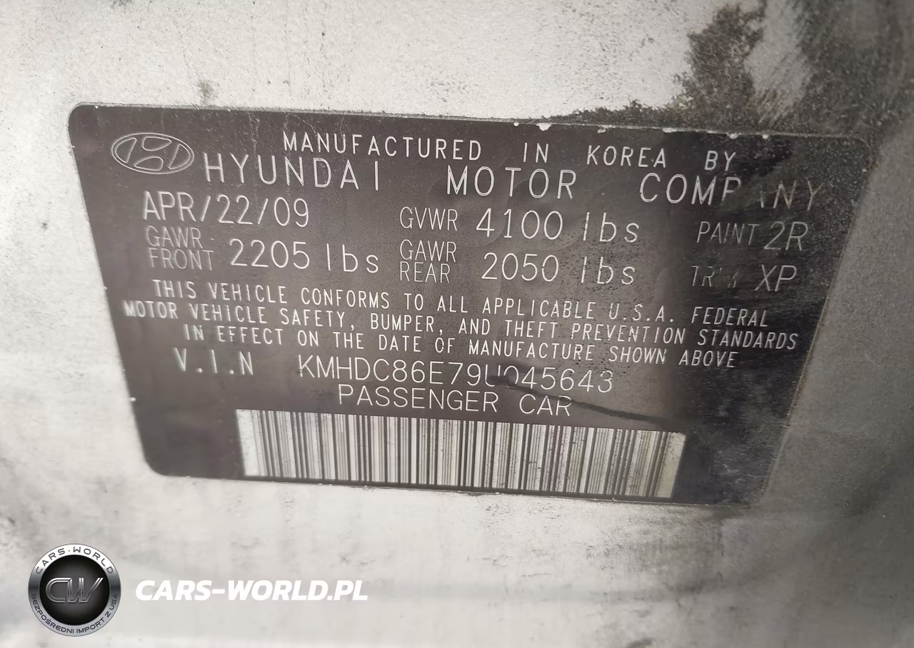 2009 Hyundai Elantra Touring VIN:KMHDC86E79U045643 - 9