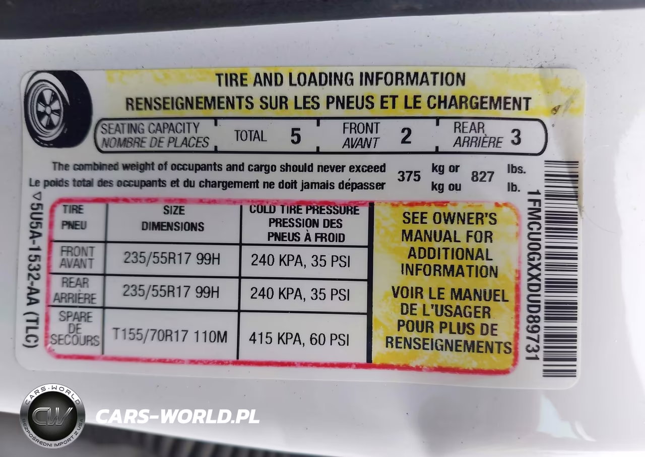 2013 Ford Escape Se VIN:1FMCU0GXXDUD89731 - 13
