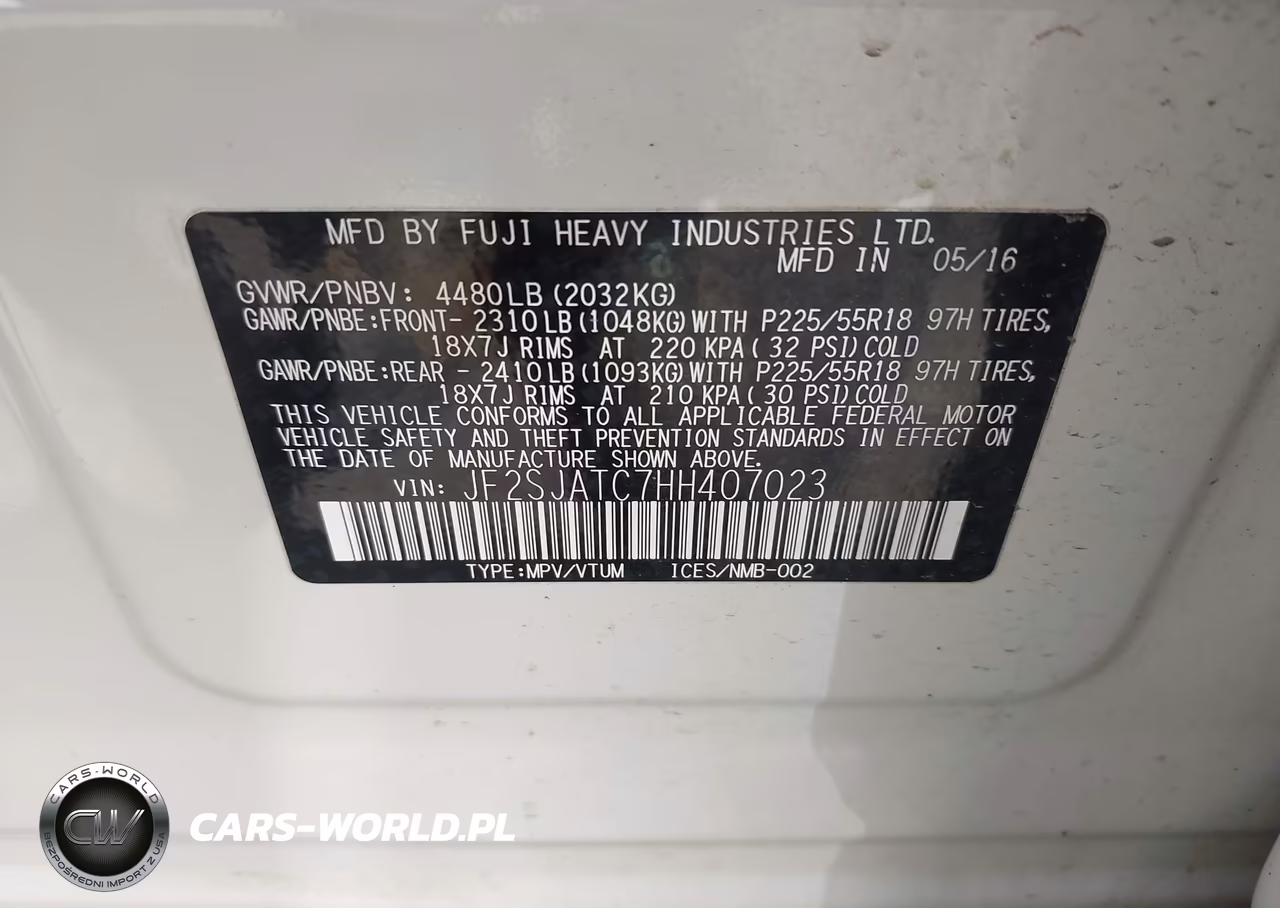 2017 Subaru Forester 2.5I Touring VIN:JF2SJATC7HH407023 - 9