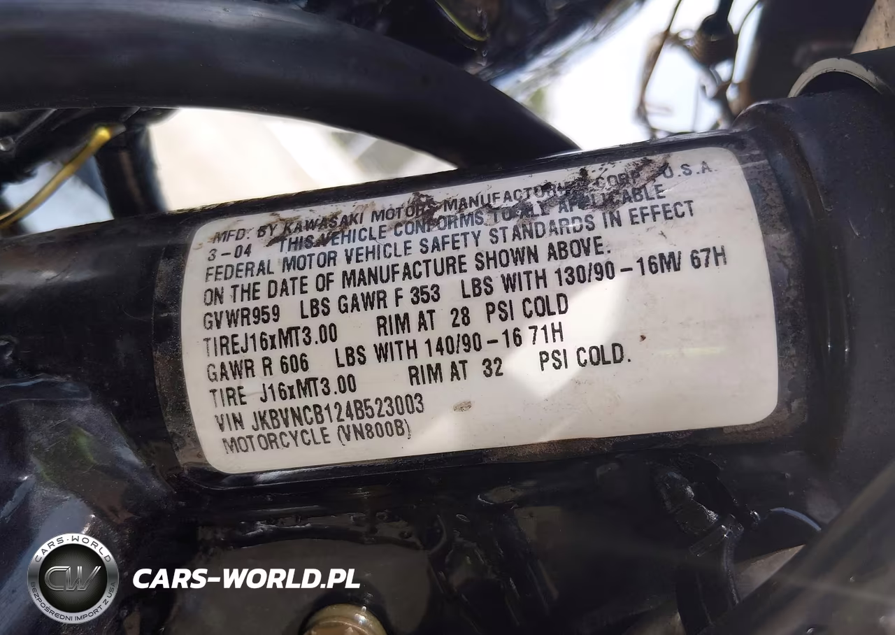 2004 Kawasaki Vn800 B VIN:JKBVNCB124B523003 - 10