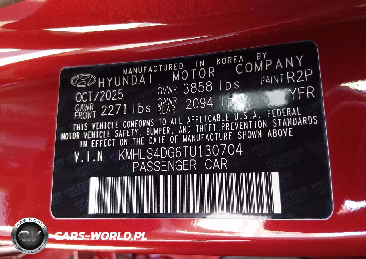 2026 Hyundai Elantra Sel Sport Premium VIN:KMHLS4DG6TU130704 - 9