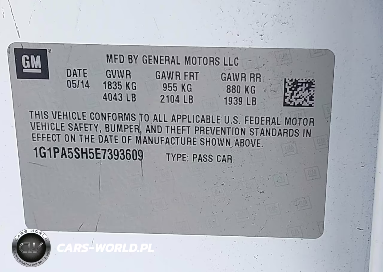 2014 Chevrolet Cruze Ls Auto VIN:1G1PA5SH5E7393609 - 9