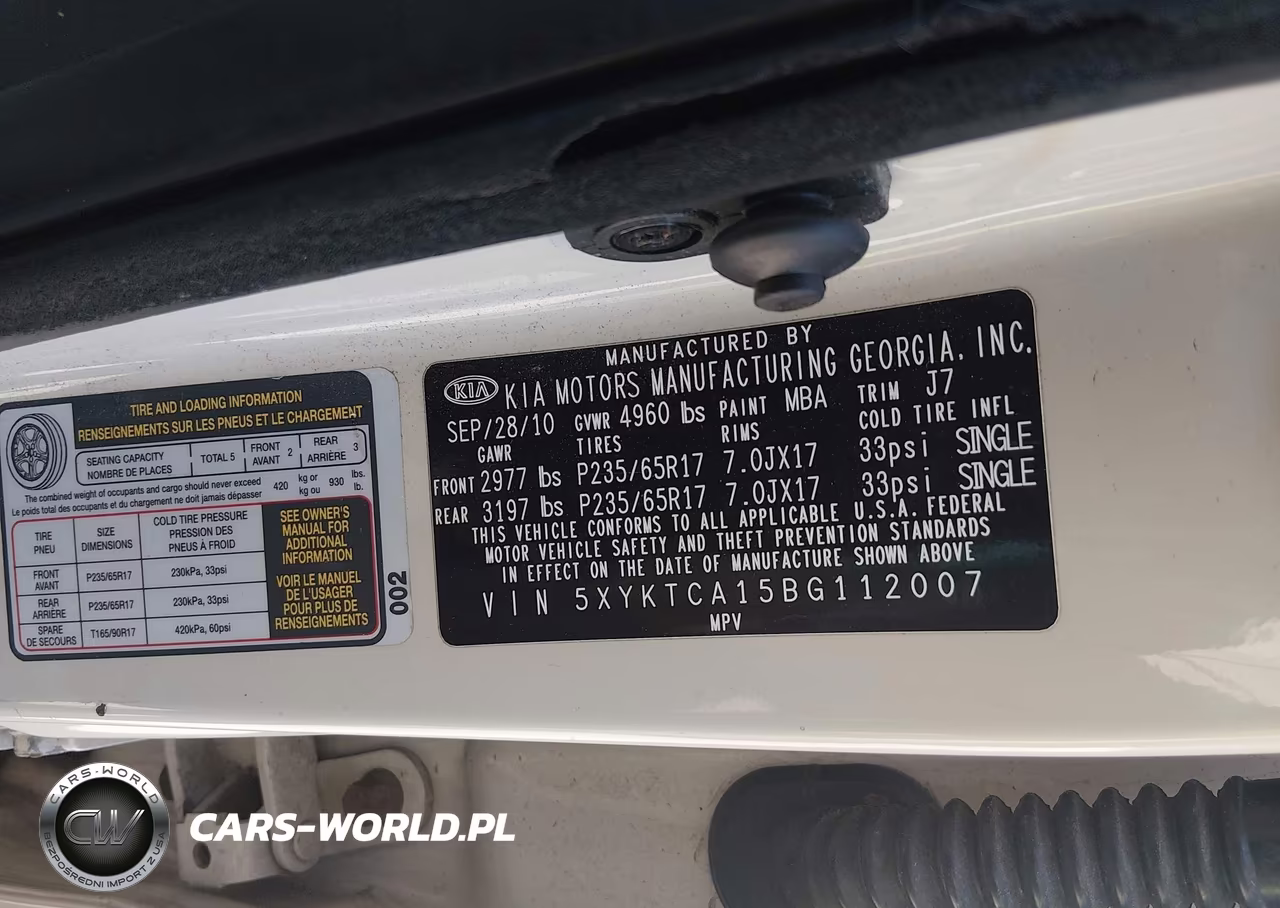 2011 Kia Sorento Lx VIN:5XYKTCA15BG112007 - 9
