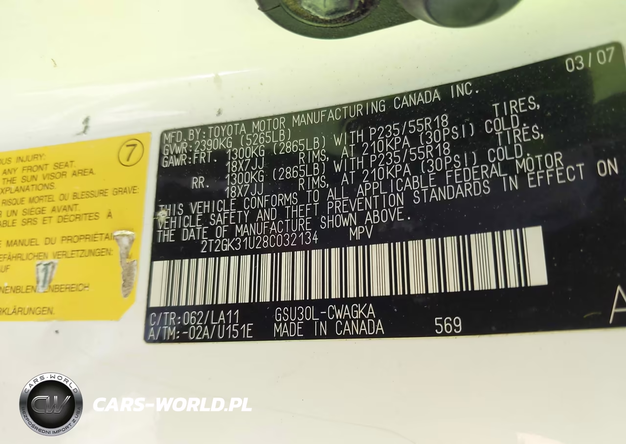 2008 Lexus Rx 350 VIN:2T2GK31U28C032134 - 9
