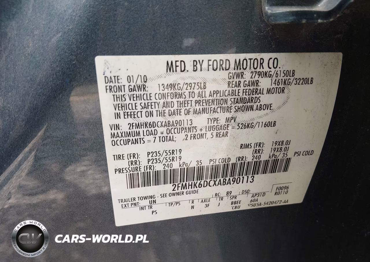 2010 Ford Flex Limited VIN:2FMHK6DCXABA90113 - 9
