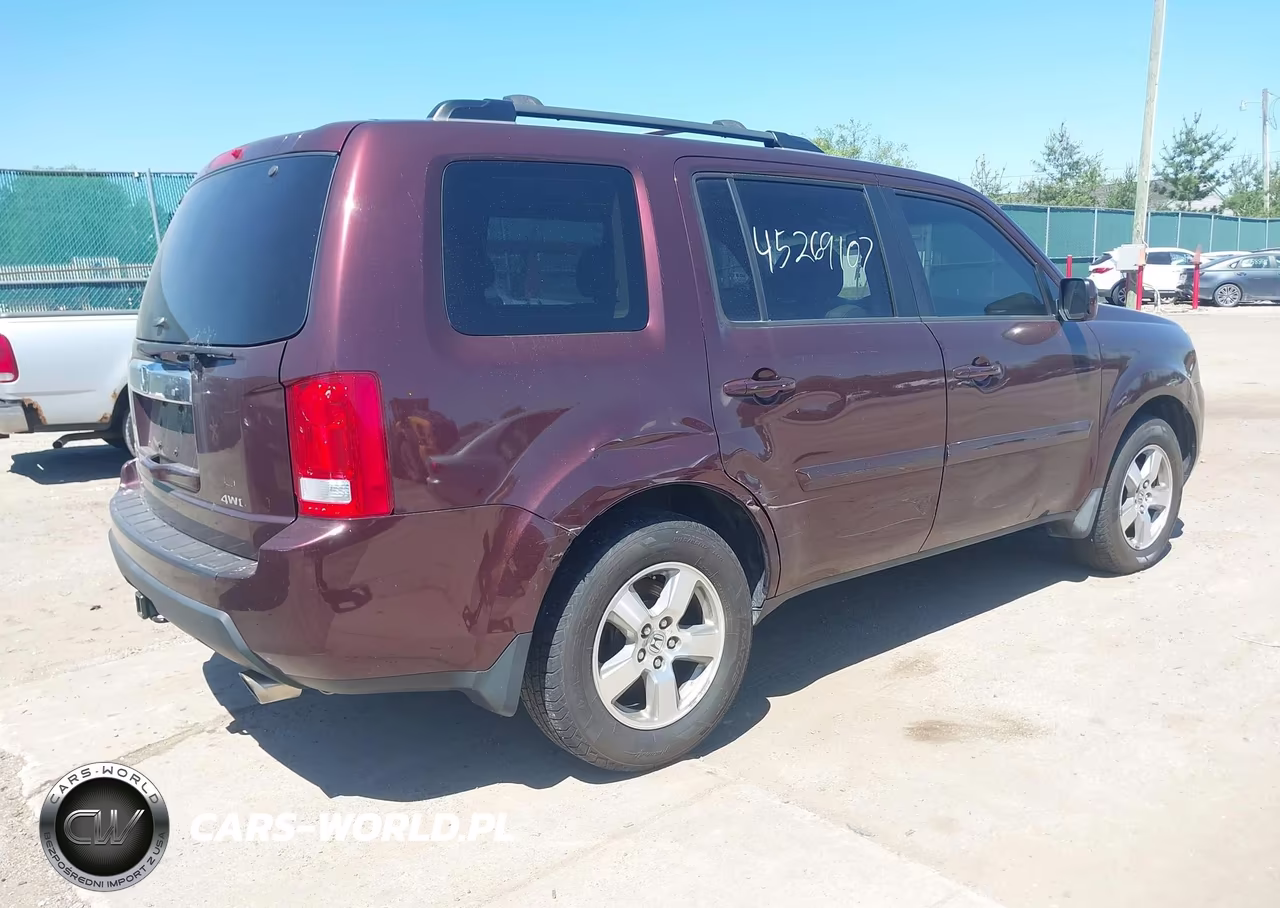 2010 Honda Pilot Ex-L VIN:5FNYF4H61AB013800 - 4