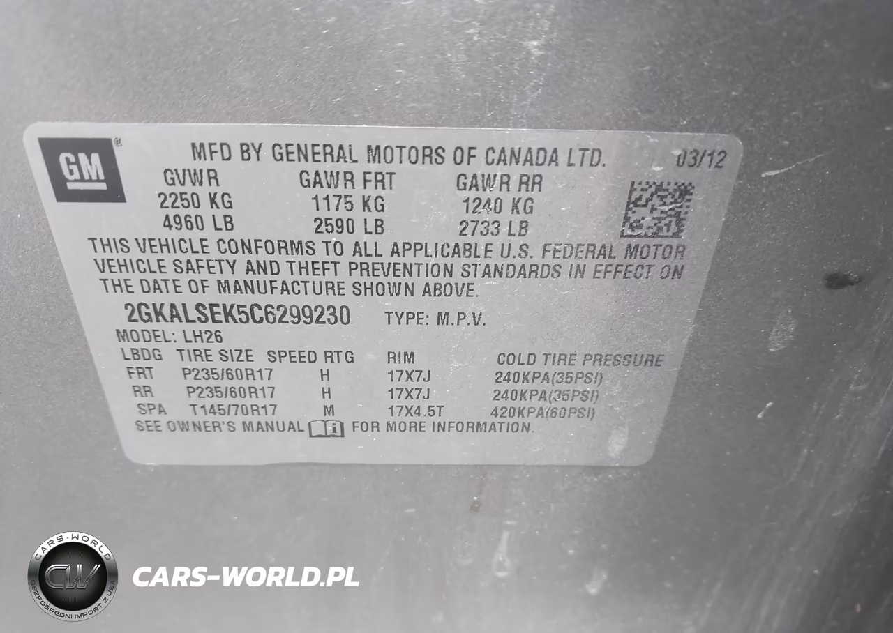 2012 GMC Terrain Sle-2 VIN:2GKALSEK5C6299230 - 9