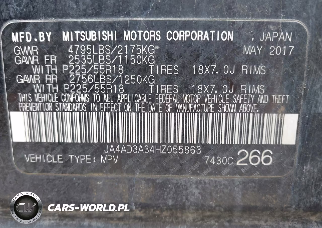 2017 Mitsubishi Outlander Se VIN:JA4AD3A34HZ055863 - 9