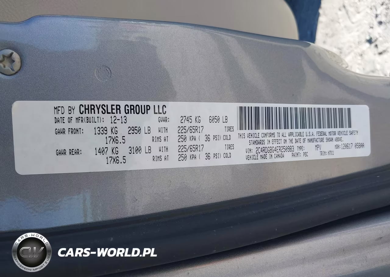 2014 Dodge Grand Caravan Se VIN:2C4RDGBG4ER250983 - 9