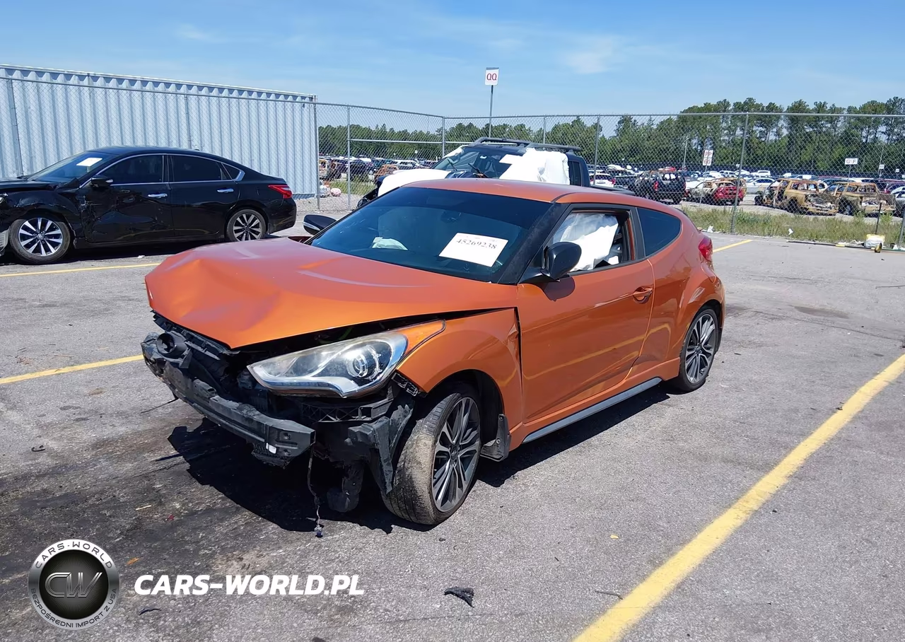 2016 Hyundai Veloster Turbo VIN:KMHTC6AE0GU293138 - 2
