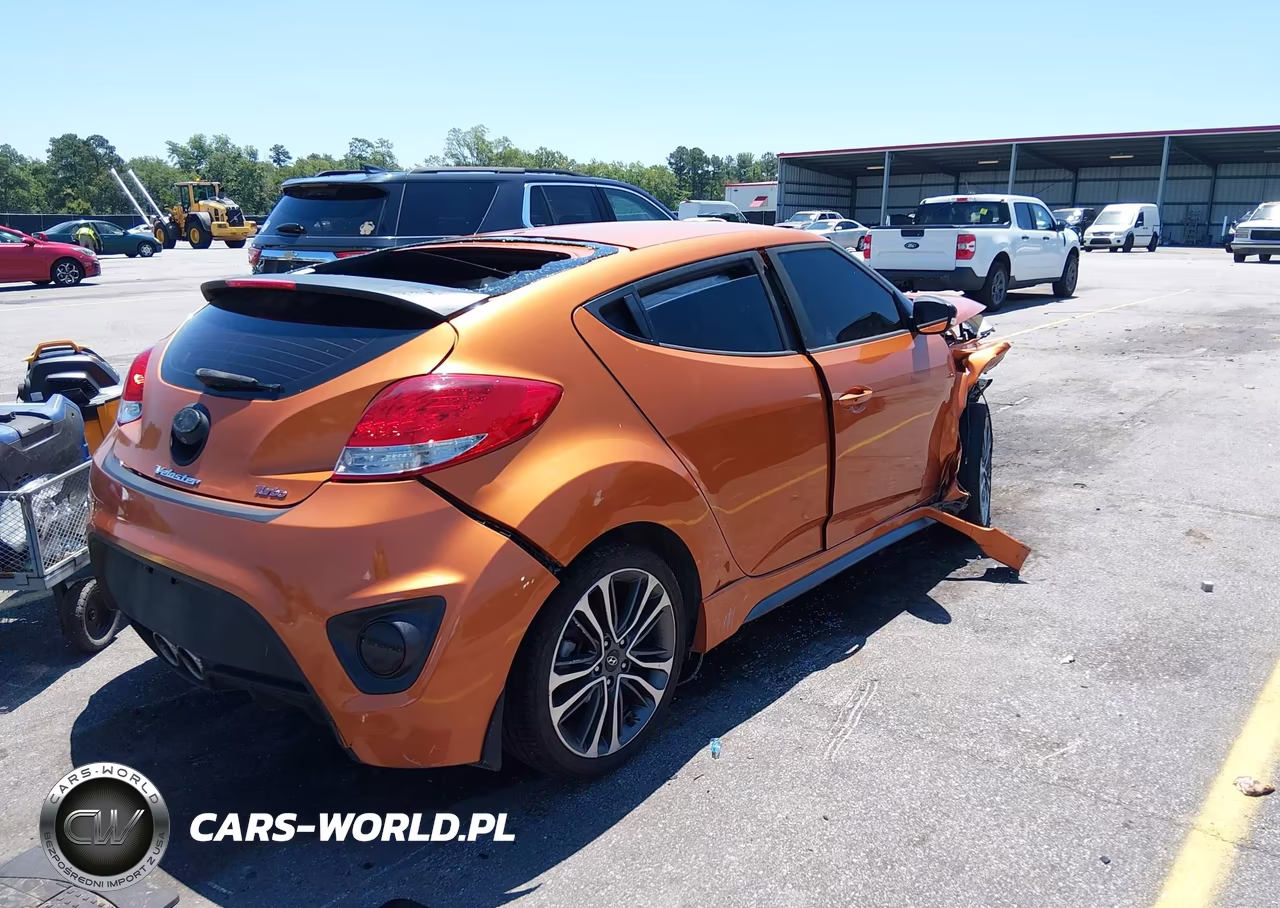 2016 Hyundai Veloster Turbo VIN:KMHTC6AE0GU293138 - 4