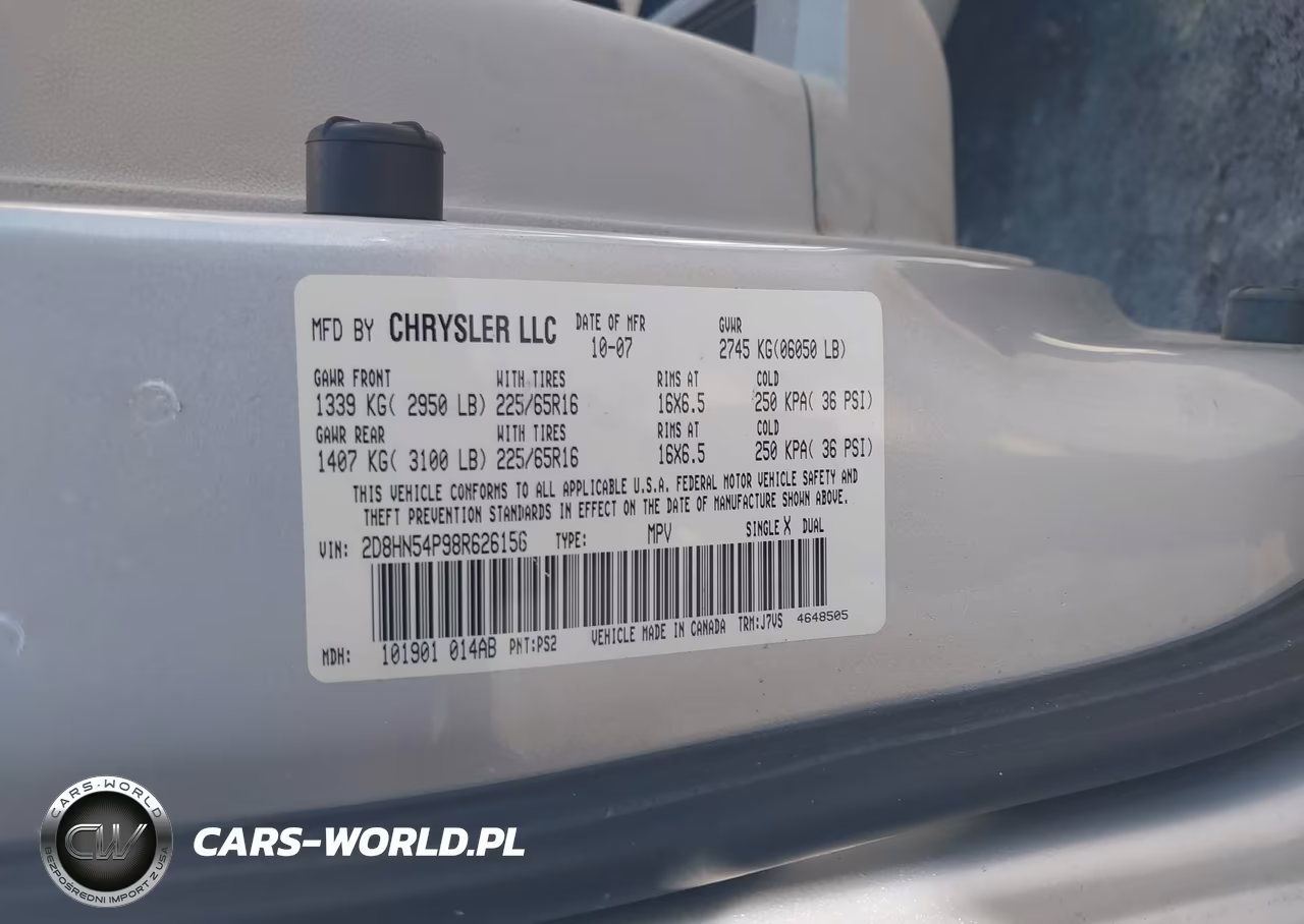 2008 Dodge Grand Caravan Sxt VIN:2D8HN54P98R626156 - 9