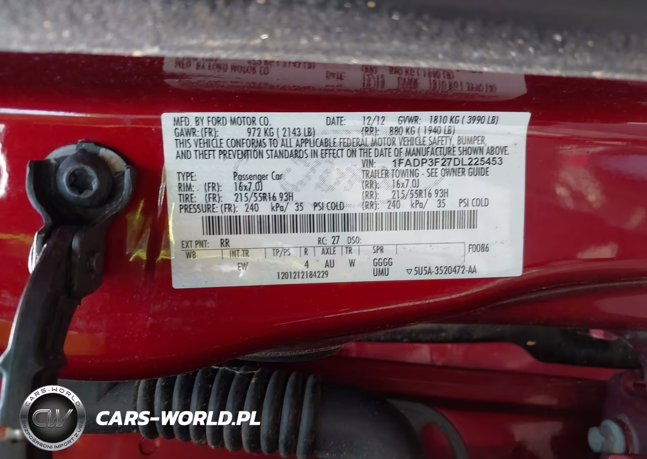 2013 Ford Focus Se VIN:1FADP3F27DL225453 - 9