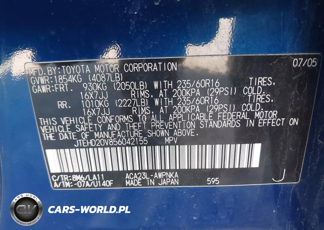 2005 Toyota Rav4 VIN:JTEHD20V856042155 - 9