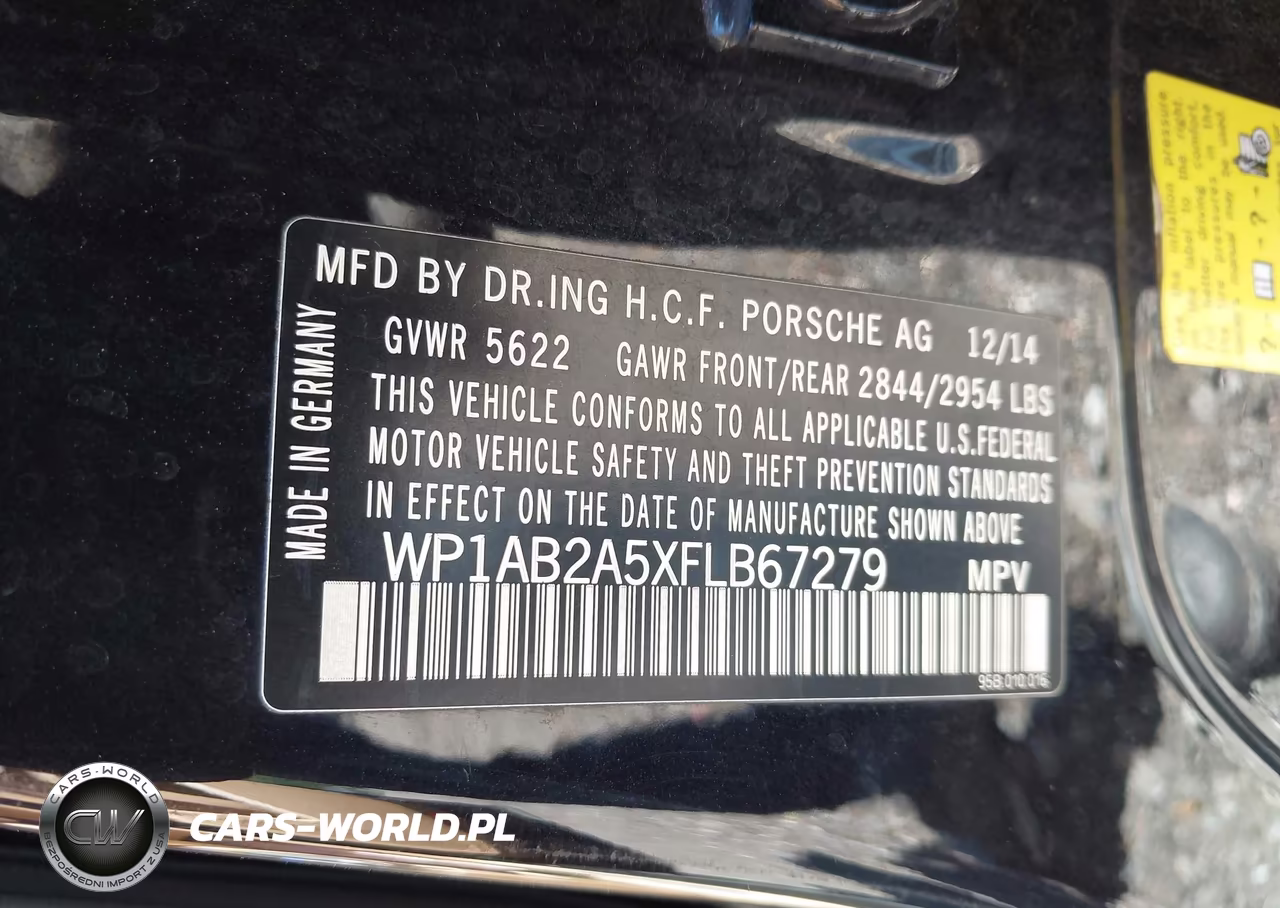 2015 Porsche Macan S VIN:WP1AB2A5XFLB67279 - 9