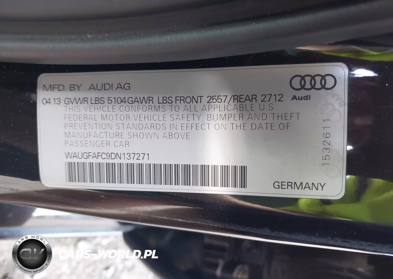 2013 Audi A6 2.0T Premium VIN:WAUGFAFC9DN137271 - 9
