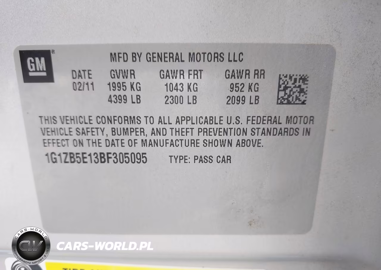 2011 Chevrolet Malibu Ls VIN:1G1ZB5E13BF305095 - 9