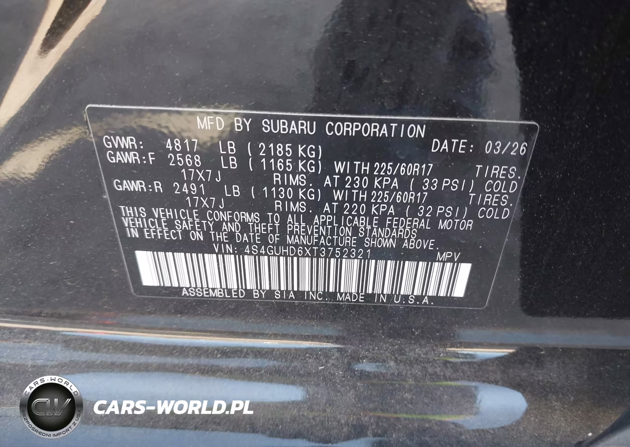 2026 Subaru Crosstrek Premium VIN:4S4GUHD6XT3752321 - 9