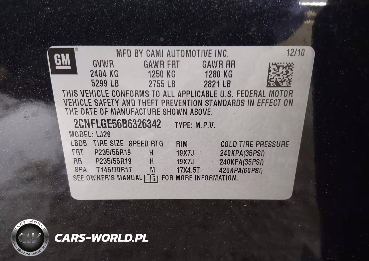 2011 Chevrolet Equinox Ltz VIN:2CNFLGE56B6326342 - 9