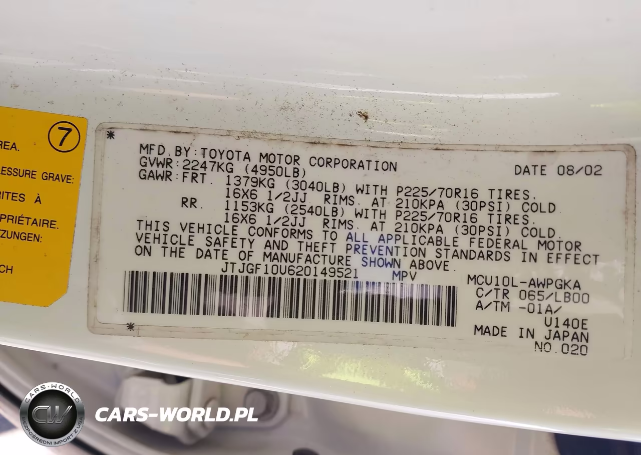 2002 Lexus Rx 300 VIN:JTJGF10U620149521 - 9