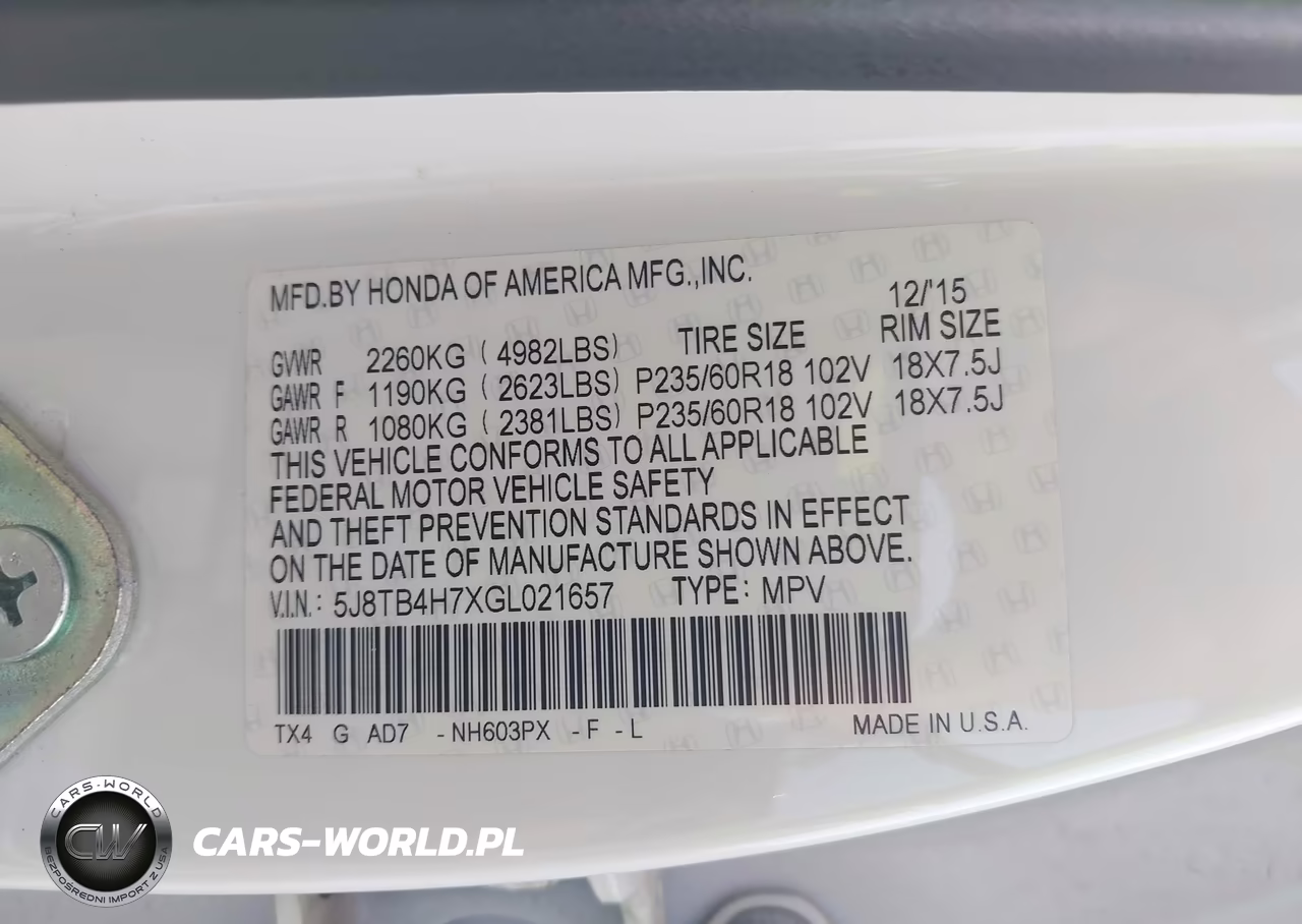 2016 Acura Rdx Advance Package VIN:5J8TB4H7XGL021657 - 9