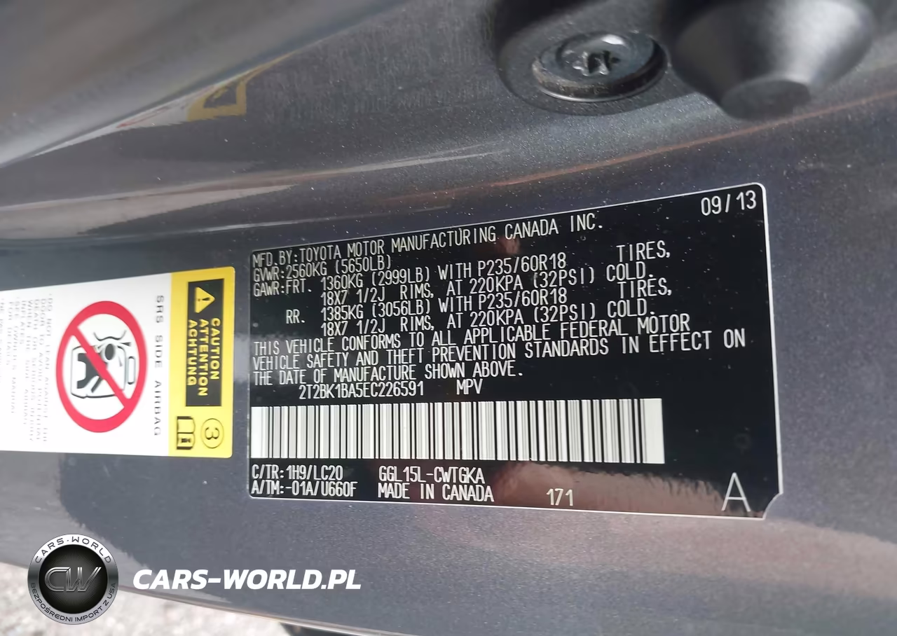 2014 Lexus Rx 350 VIN:2T2BK1BA5EC226591 - 9