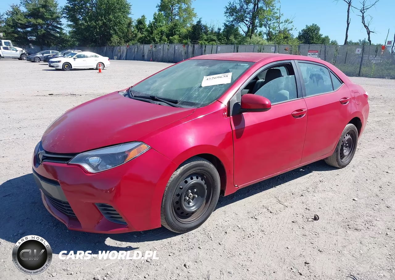 2016 Toyota Corolla Le VIN:2T1BURHE4GC693480 - 2