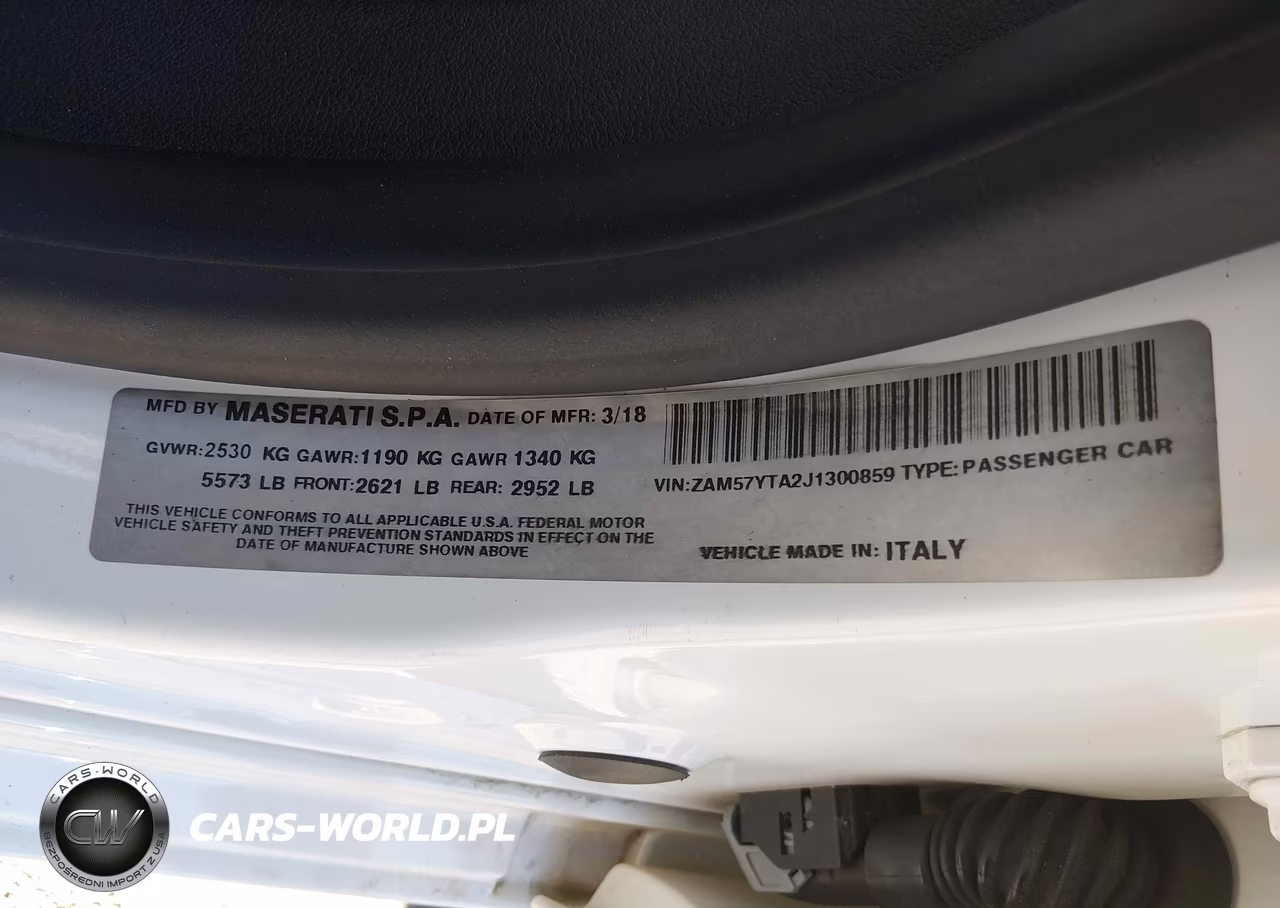 2018 Maserati Ghibli S Q4 VIN:ZAM57YTA2J1300859 - 9