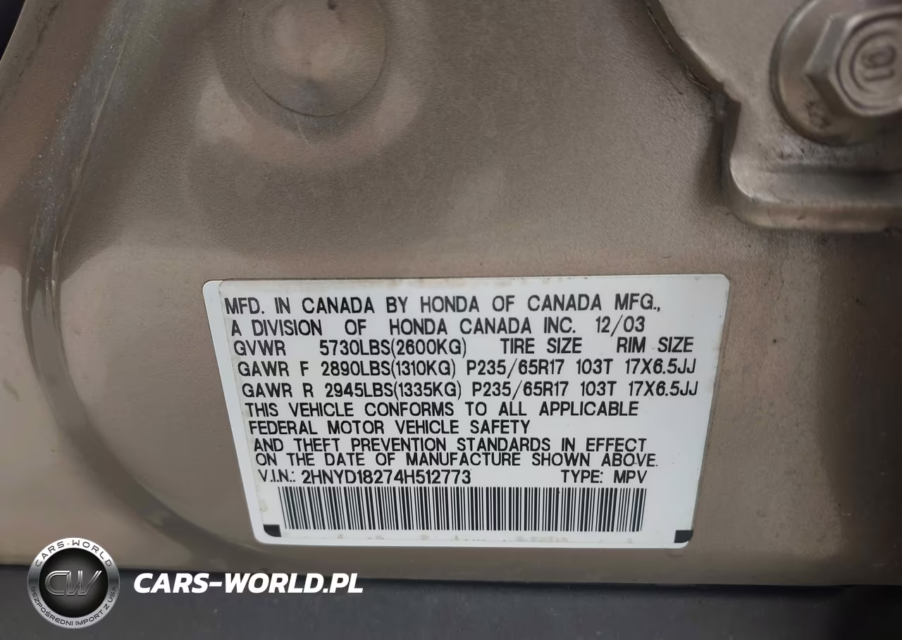2004 Acura Mdx VIN:2HNYD18274H512773 - 9