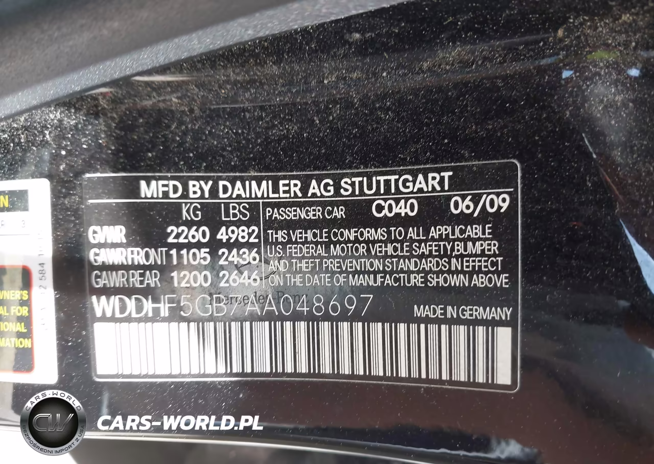 2010 Mercedes-Benz E 350 VIN:WDDHF5GB7AA048697 - 9