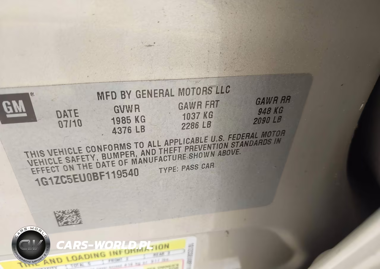 2011 Chevrolet Malibu 1Lt VIN:1G1ZC5EU0BF119540 - 9