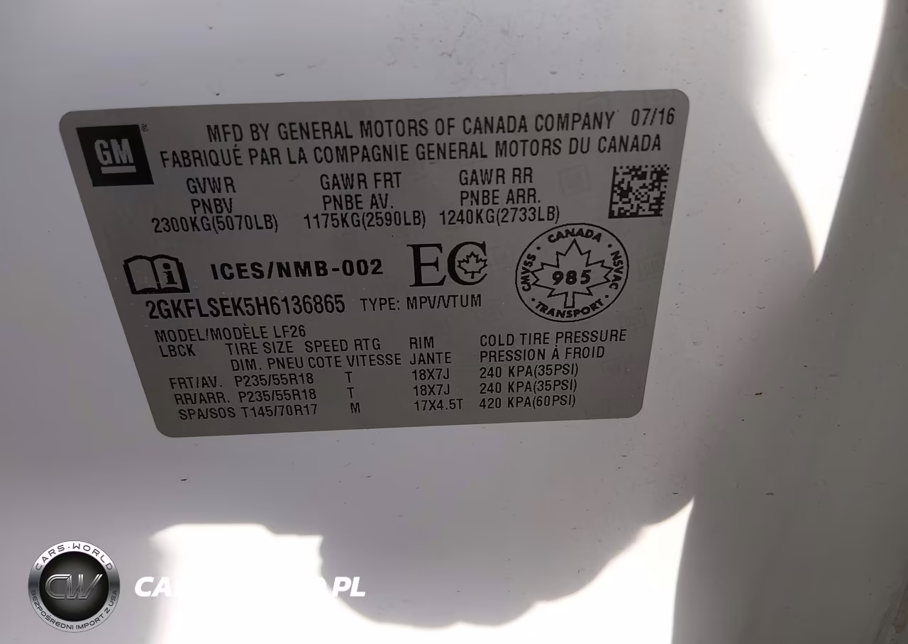 2017 GMC Terrain Sle-1 VIN:2GKFLSEK5H6136865 - 9