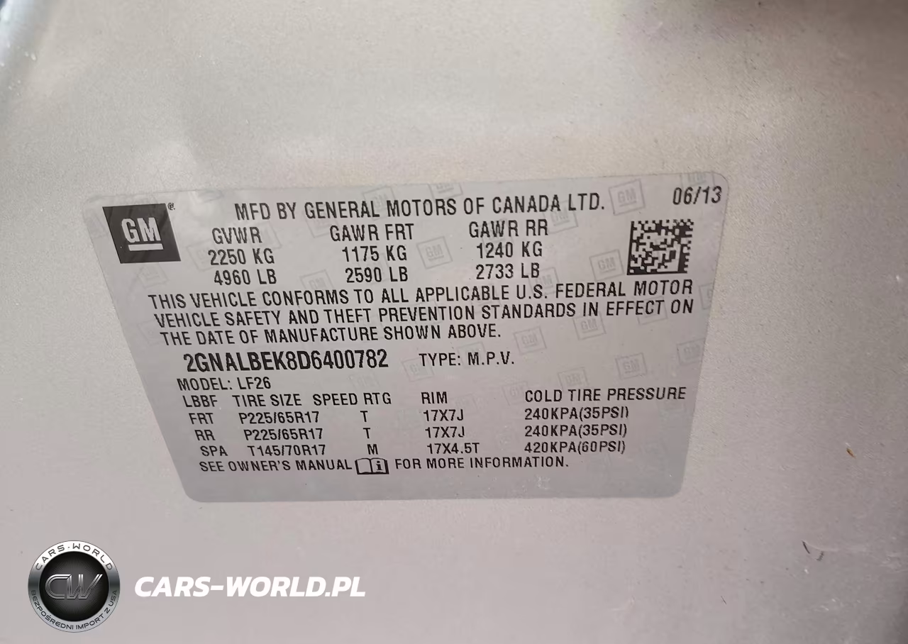 2013 Chevrolet Equinox Ls VIN:2GNALBEK8D6400782 - 9