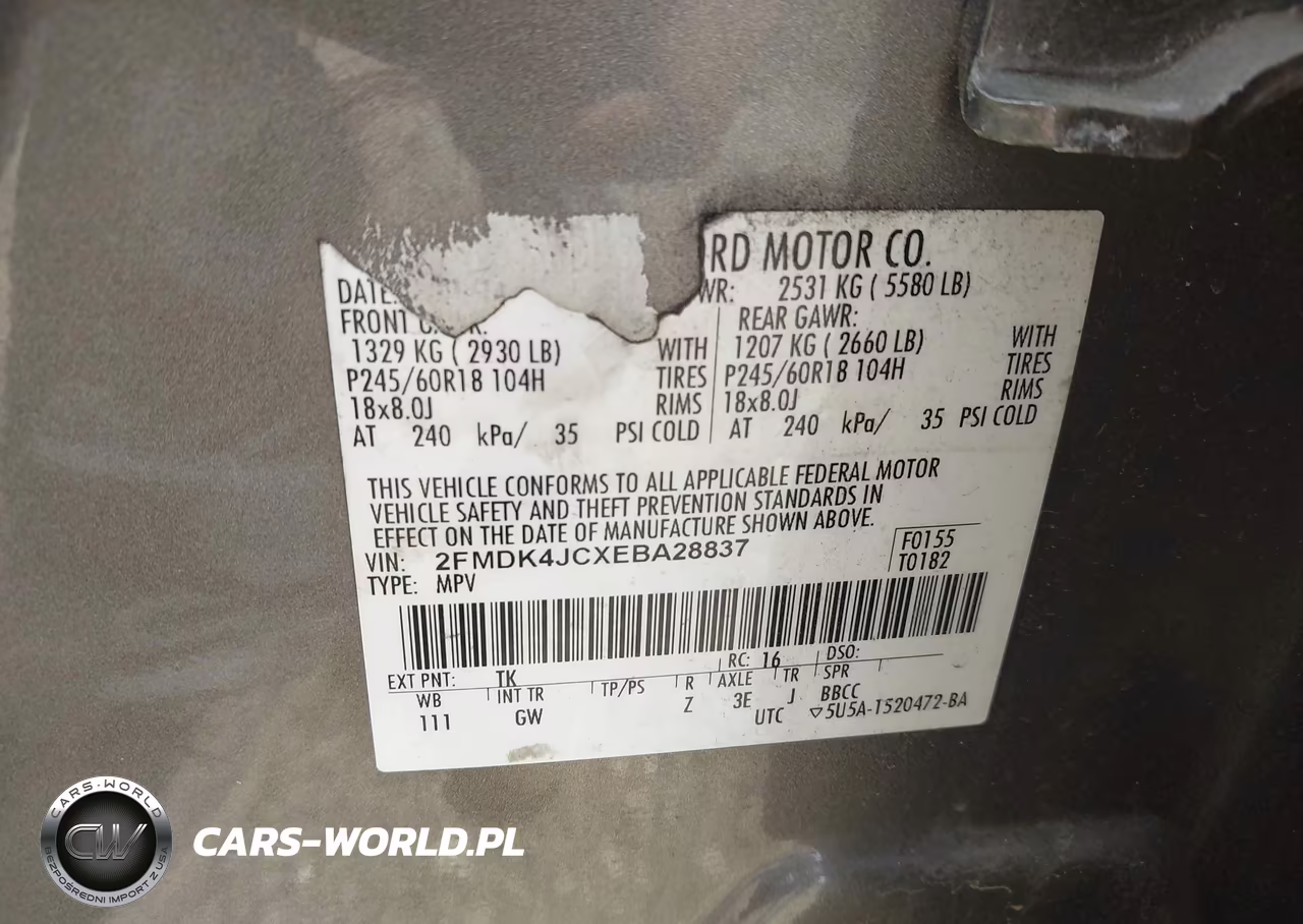 2014 Ford Edge Sel VIN:2FMDK4JCXEBA28837 - 9