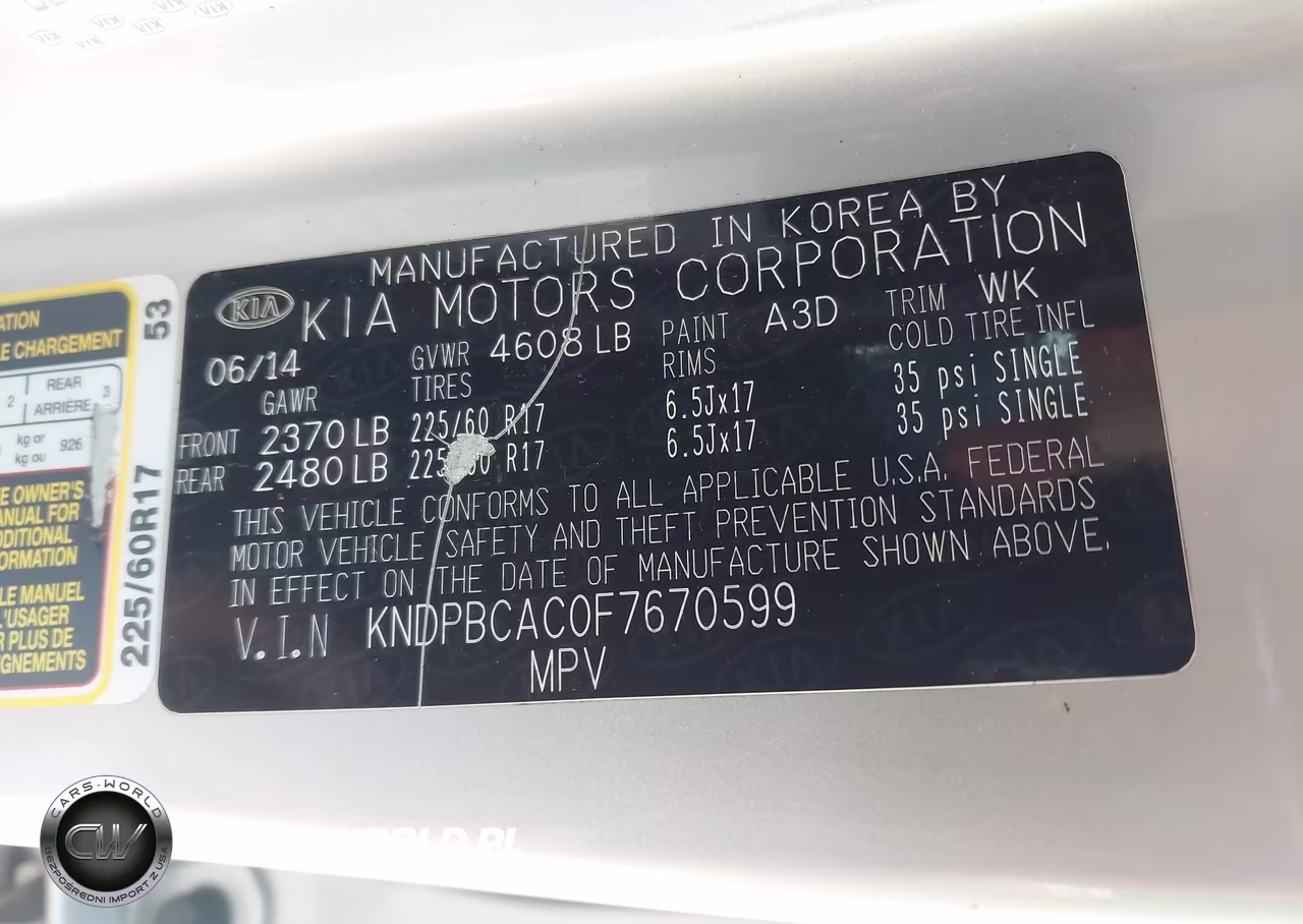 2015 Kia Sportage Lx VIN:KNDPBCAC0F7670599 - 9