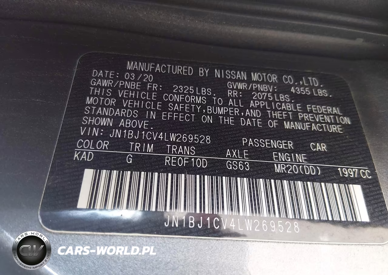 2020 Nissan Rogue Sport S Fwd Xtronic Cvt VIN:JN1BJ1CV4LW269528 - 9